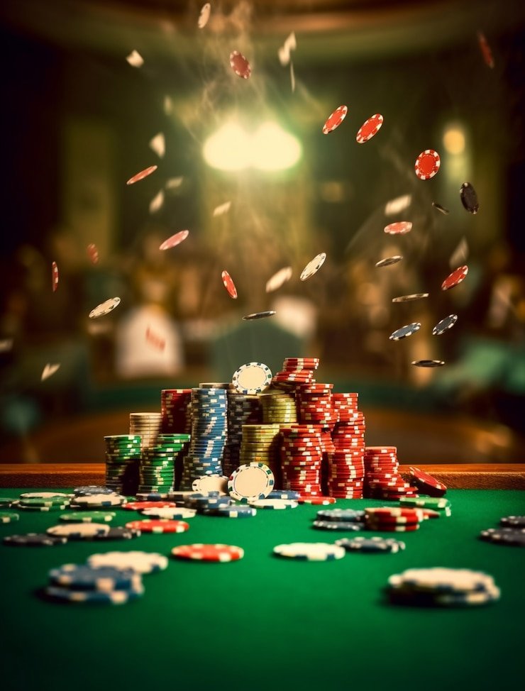 Tampilan meja Texas Hold'em pgs4d